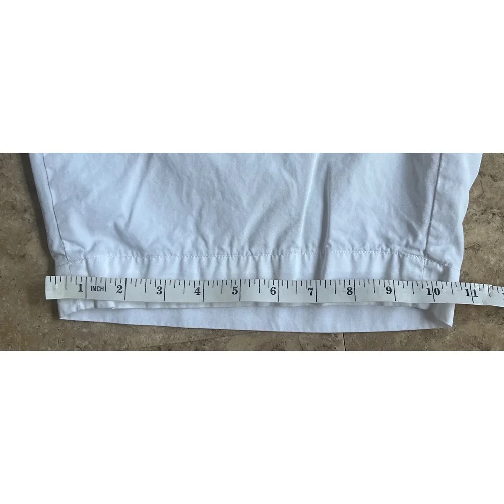 Polo Ralph Lauren Mens White Classic Fit Chino Shorts Size 36 Cotton Twill